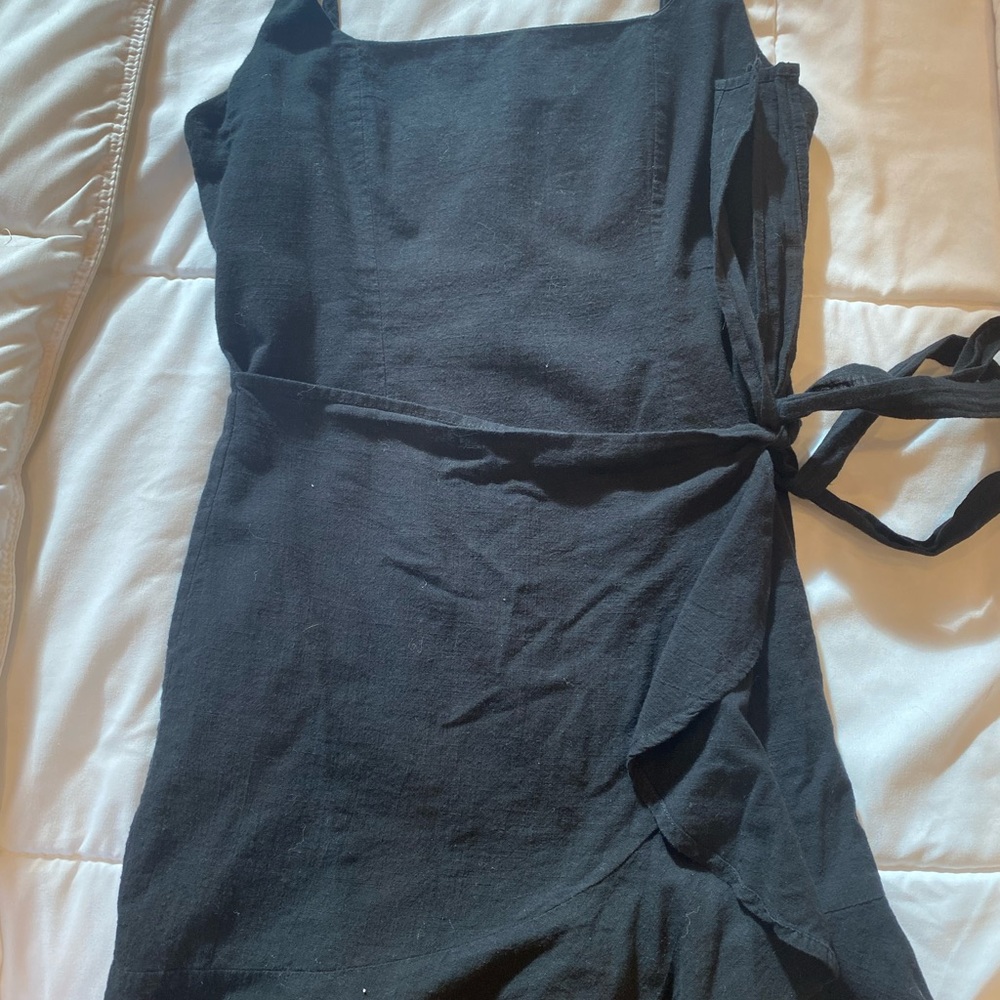 Black wrap tie princess Polly dress